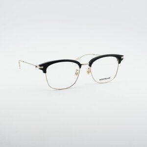 Montblanc MB0141OK 002 Eyeglasses Gold/Black 53mm Square Frame